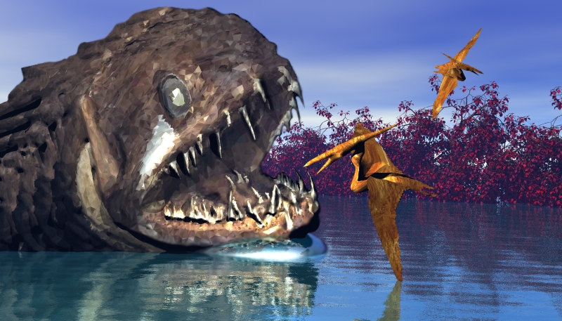 monster image made with curvy3d and bryce